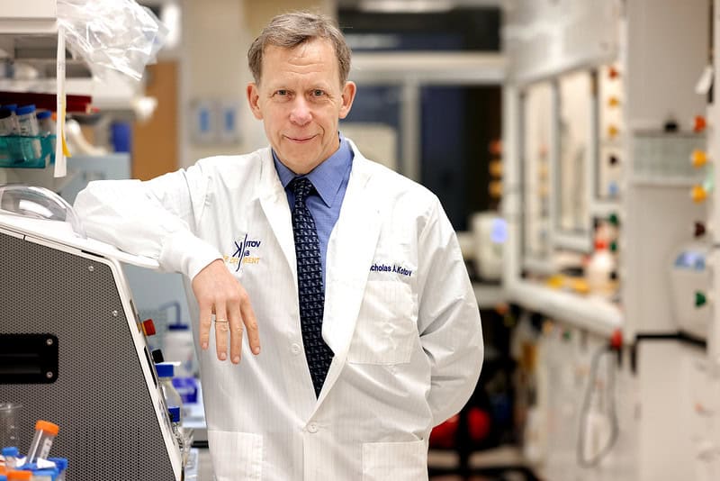 Portrait of Nicholas Kotov, the Irving Langmuir Distinguished Professor of Chemical Sciences and Engineering at the North Campus Research Center at the University of Michigan in Ann Arbor, on Friday, March 8, 2024.